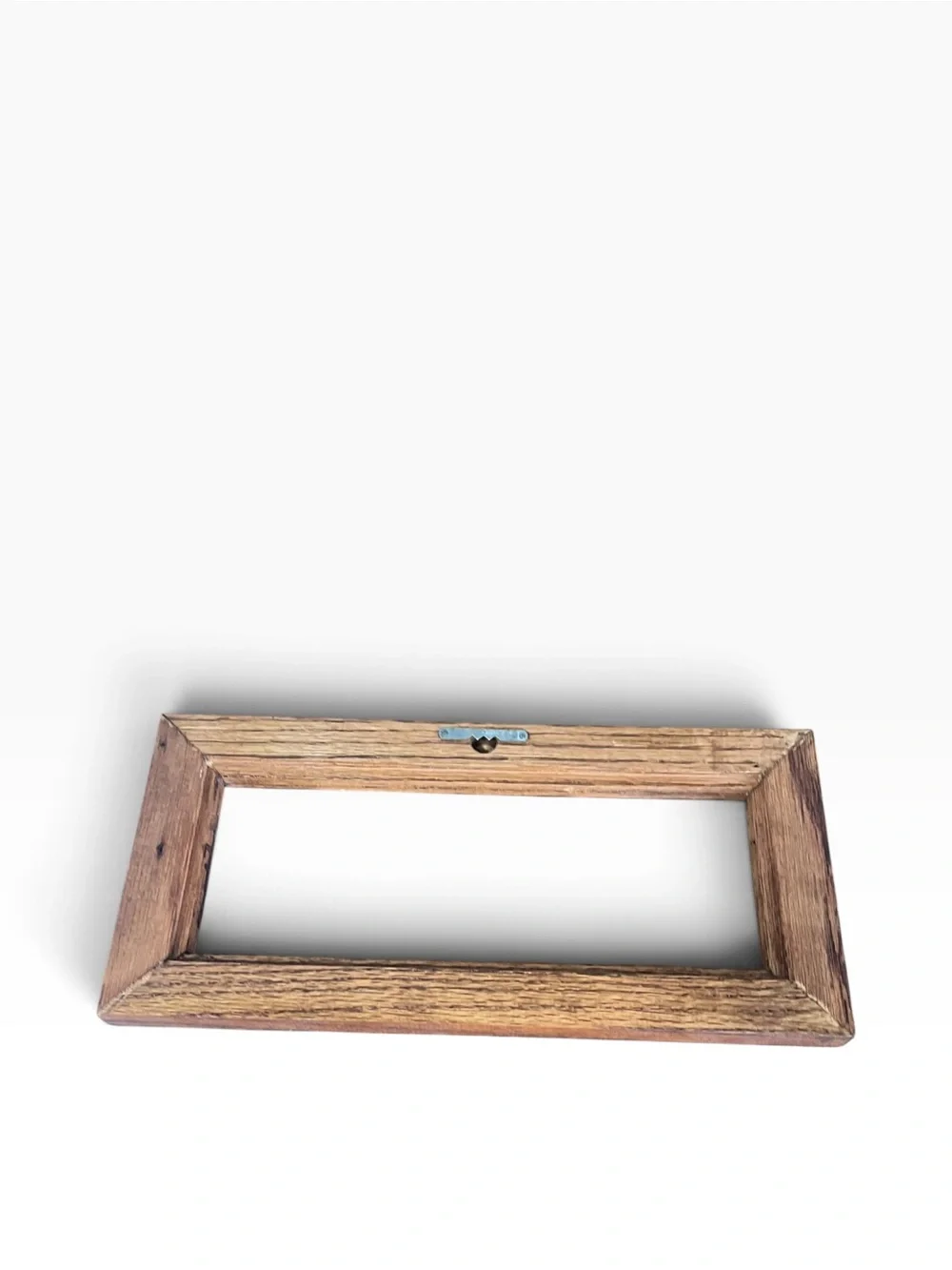 Rustic Brown Oak Wall Key Rack Frame Peg